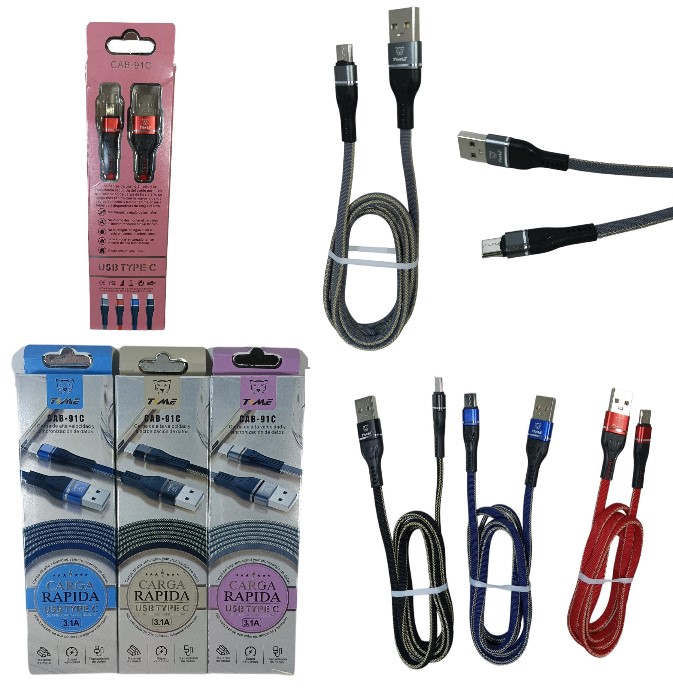 IGWT - Cable USB Tipo C a USB Tipo C, carga rapida y SUPER rapida, en caja,  TIME 6304